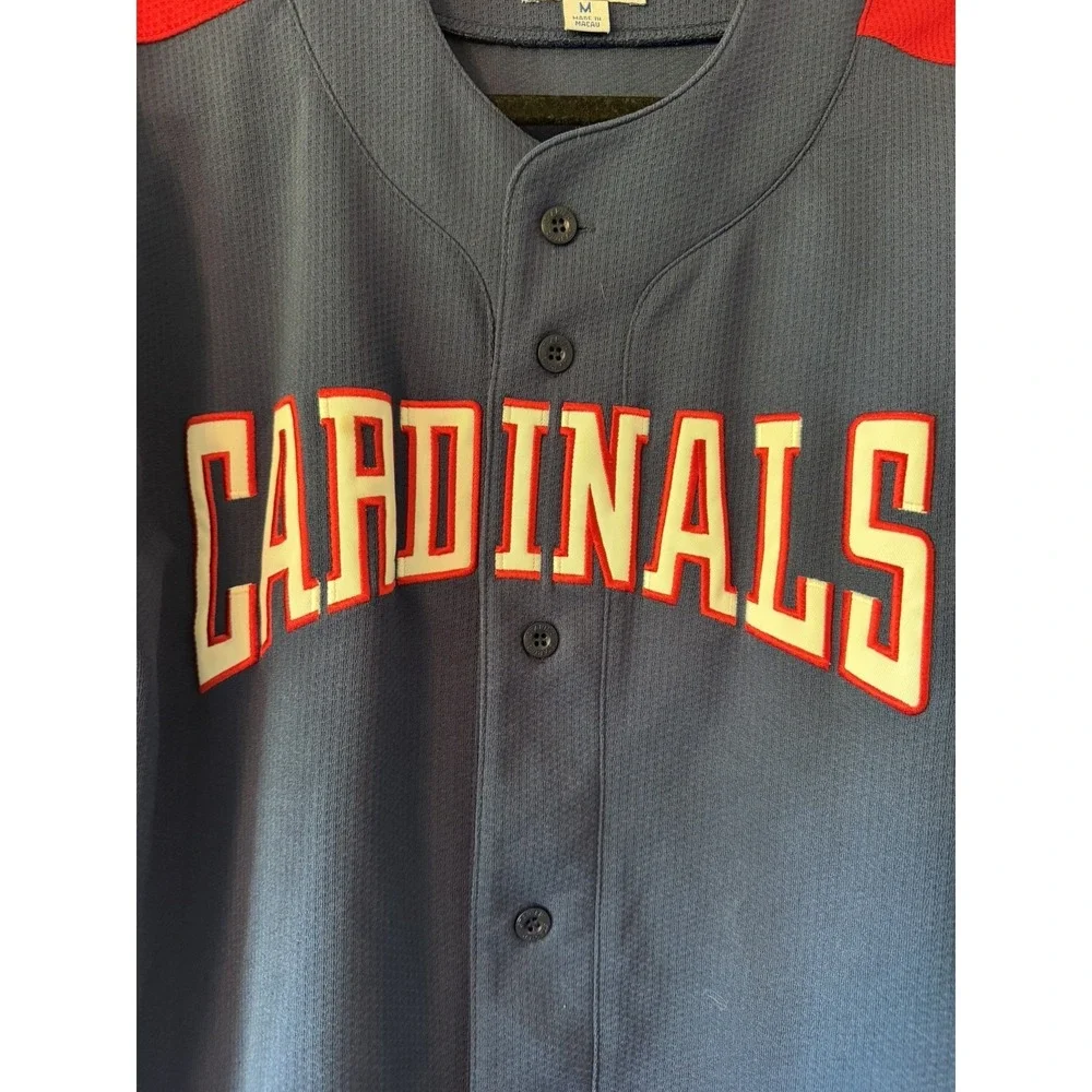 Vintage Cardinals Baseball Jersey By Starter Red White Blue Size Medium‎